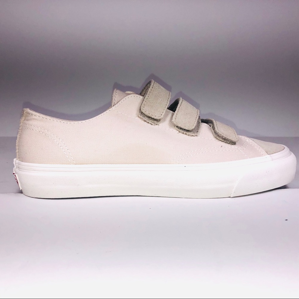 Vans Cream Velcro Sneakers
